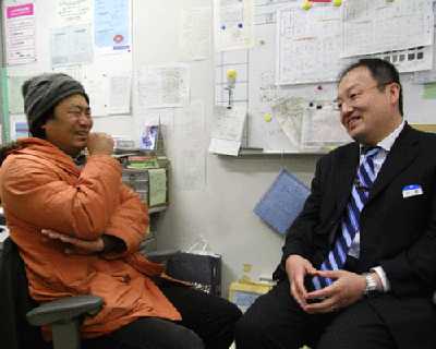 駅弁大会の仕掛け人、北島氏と駅弁大会最強のサポーターであるダリ夫氏がはじめて対面した感動の一枚